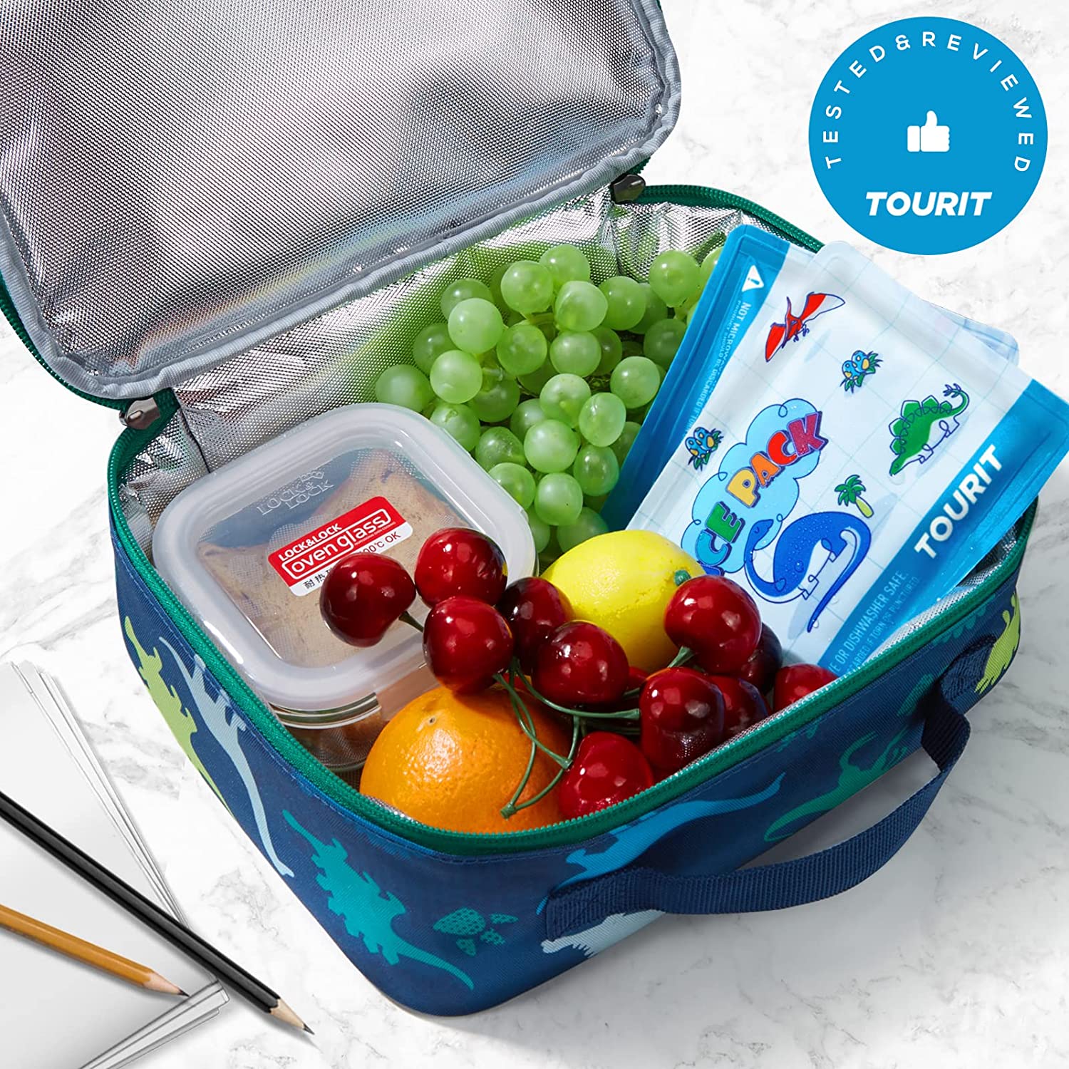 Reusable Soft Kids Ice Packs for Lunch Box TOURIT